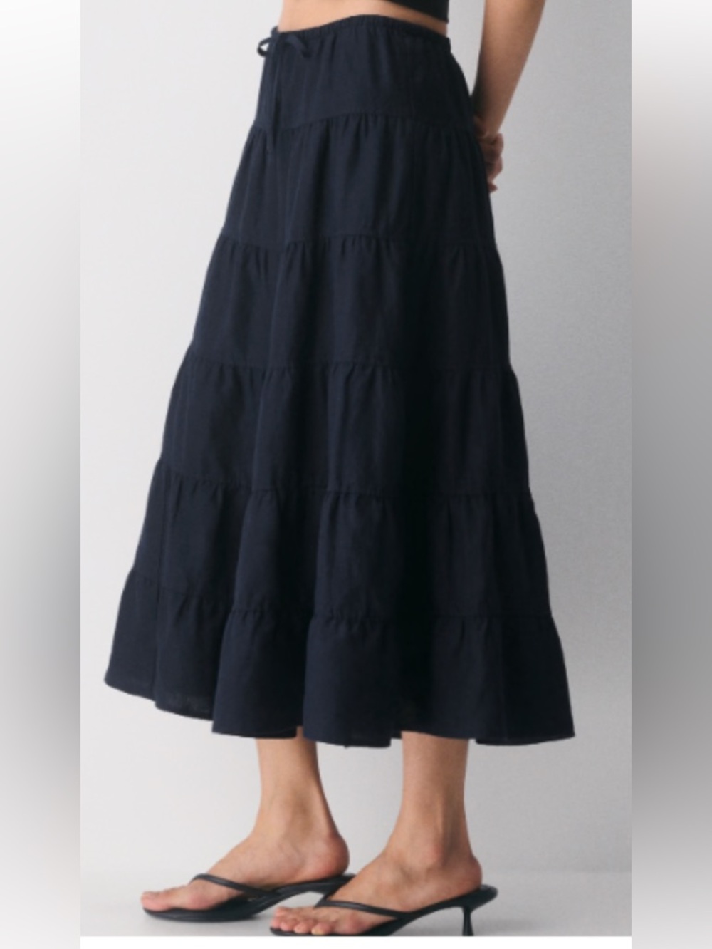 Aritzia Wilfred Bouquet Linen Skirt